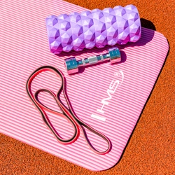Wałek fitness / roller HMS FS107 31,5 cm purple