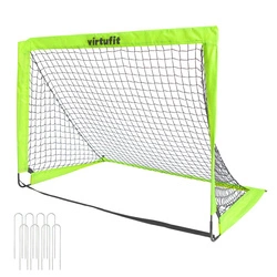VIRTUFIT ZESTAW SKŁADANYCH BRAMEK DO PIŁKI NOŻNEJ 120 X 90 CM
