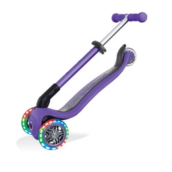 Hulajnoga 3-kołowa Globber Junior Foldable Lights / Violet 437-103