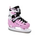 NH10905 4w1 RÓŻOWE ROZM. L(39-42)  ŁYŻWOROLKI Z WYM. PŁOZĄ HOKEJOWĄ NILS EXTREME