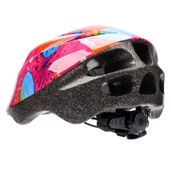 Kask rowerowy Meteor KS05 S 48-52 cm abstrakt różowy