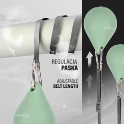 Hula Hop HHM15 GREEN z magnesem i obciążnikiem + licznik hms