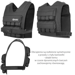 Kamizelka treningowa KTO16 z obciążeniem 16 kg HMS