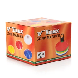 Pachołki znaczniki stożkowe 50szt. + stojak VCM-PC2S50PB