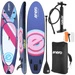 ZESTAW - DESKA SUP DMUCHANA ENERO 320x76x15CM PURPLE