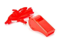 Gwizdek plastikowy Allright red