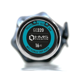 Gryf olimpijski 183 CM HMS z zaciskami Lock Jaw Black GO320