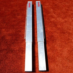 Słupki do tenisa ziemnego stalowe, kwadratowe