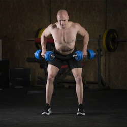 Sztangielki - sztanga gumowane SGG30BAR 30kg HMS