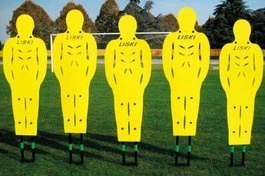 Manekin treningowy na dwóch tyczkach przegubowych