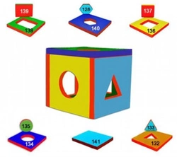 ZESTAW KSZTAŁTEK KOSTKA GEOMETRYCZNA 11 szt - 10