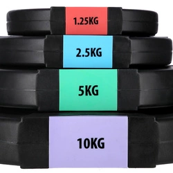 Sztanga z talerzami kompozytowymi HMS GSP40 42 KG