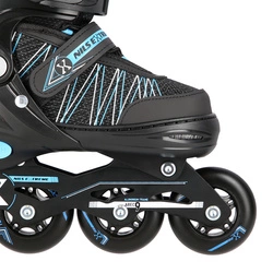 Łyżworolki z wym. pł. hokejową NH11912 A 2w1 black/blue rozm. S(31-34) NILS EXTREME