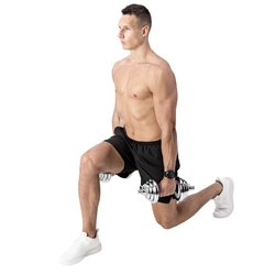 Sztangielki/sztanga w walizce chrom STC21 2x10KG HMS