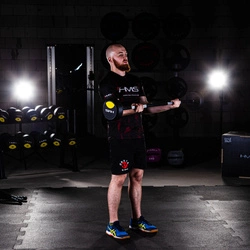 Sztanga gryf stały gumowany 30 kg HMS GSG-30