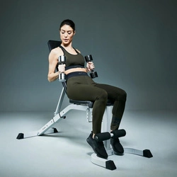 Ławka regulowana modlitewnik curl biała