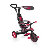 Rowerek 4w1 trójkołowy / biegowy / wózek Globber Explorer Trike New Red 632-102-2