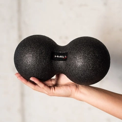 Podwójna piłka do masażu Duo Ball HMS 12 x 24 cm BLM02