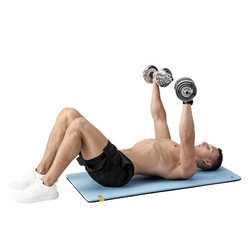 Sztangielki/sztanga w walizce chrom STC21 2x10KG HMS