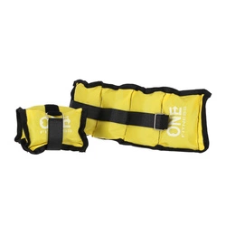 Obciążniki na rzep One Fitness WW01 Yellow 2 x 0.7 KG