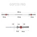 GOP220 PRO GRYF PROSTY OLIMPIJSKI 20KG 2200MM HMS + ZG1000R ZACISKI LOCK