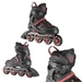 Łyżworolki Nils Extreme NA14174 A  rozm. S (31-34) czarno-czerwone