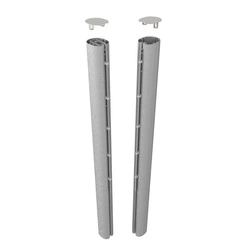 Profesjonalne aluminiowe słupki do tenisa ziemnego, profil 120x100 mm