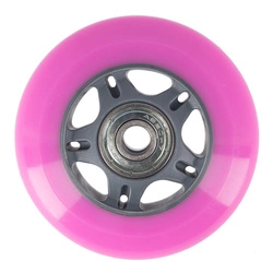 Zestaw Nils Extreme Kółka PU 72x24 82A (4szt.) Różowe + Łożyska ABEC-7 (8szt.)