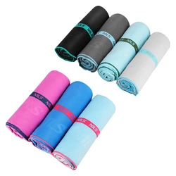 Ręcznik z mikrofibry 200x90 cm Nils Camp NCR13 jasnoniebieski