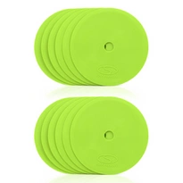 Płaskie znaczniki pola - okrągłe 15 cm - 12x zielony SMJ sport ZPO-G