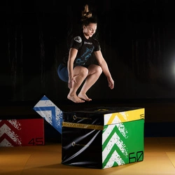 Skrzynie plyometryczne soft zestaw HMS PREMIUM PYBS01 (4 CZĘŚCI)