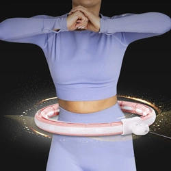 Hula Hop HHM15 pink z magnesem i obciążnikiem + licznik hms