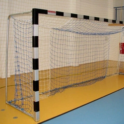 Bramka do piłki nożnej przenośna 5 x 2 m aluminiowa, profil kwadratowy 80 x 80 mm