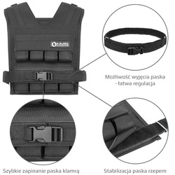 Kamizelka treningowa KTO16 z obciążeniem 16 kg HMS