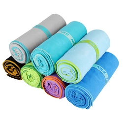 Ręcznik z mikrofibry NCR12 180x100 cm NILS CAMP d.blue-l.blue