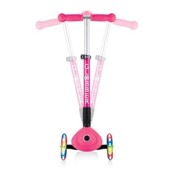 Hulajnoga 3-kołowa Globber Junior Foldable Lights / Fuchsia 437-110