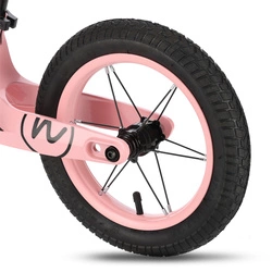 ROWEREK BIEGOWY NILS FUN KOŁA POMPOWANE 12'' RÓŻOWY RB901 LED