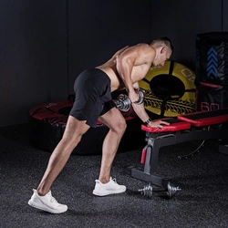 Sztangielki/sztanga w walizce chrom STC21 2x10KG HMS