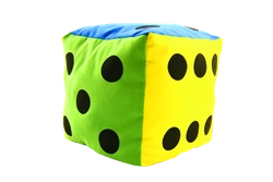 Kostka edukacyjna 15 cm - Kropki