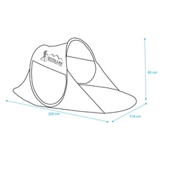 Namiot parawan plażowy samorozkładający 190x90x86cm Royokamp