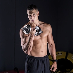 Sztangielki/sztanga w walizce chrom STC21 2x10KG HMS