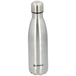 BUTELKA TERMICZNA TURYSTYCZNA ALPINA 470ML - SREBRNY