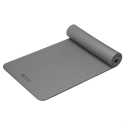 GAIAM MATA FITNESS 10 MM Z PASKIEM SZARA 63321
