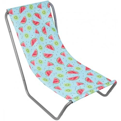 Leżak ogrodowo plażowy składany z torbą fruit melon