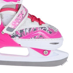 Łyżworolki z wym. pł. figurową NF10927 A 2w1 dark pink rozm. L(39-42) NILS EXTREME