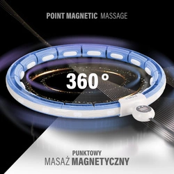 Hula Hop HHM15 BLUE z magnesem i obciążnikiem + licznik hms