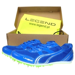 Niebieskie buty lekkoatletyczne z kolcami do biegów i skoków na bieżni Legend 37