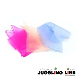 Chustki do żonglowania UV 40x40 cm zestaw 3 kolory (różowy, błękitny, żółty) Babache