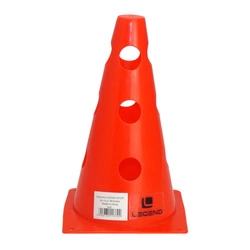 Pachołek treningowy z otworami 23 cm czerwony Legend