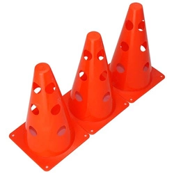 Pachołek treningowy z otworami 23 cm Legend Czerwony